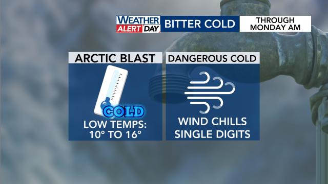 WRAL Weather Alert Days: Arctic front brings potential for coldest air in nearly three years